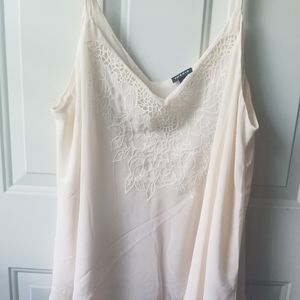Cream chiffon top